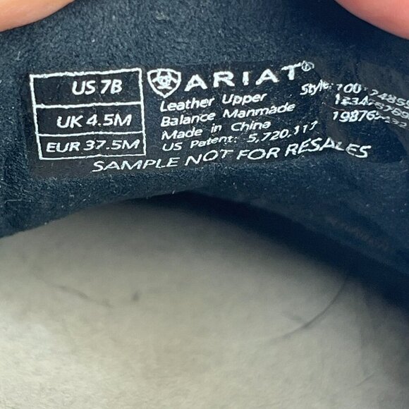 Ariat Women’s Kickback Leather Clogs Suede Heel Cup Boho Cowgirl Black Size 7 B - Picture 9 of 10